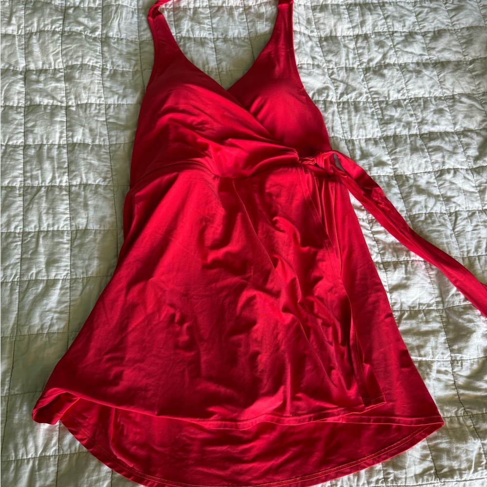 J. Crew Vibrant Red swimsuit -halter